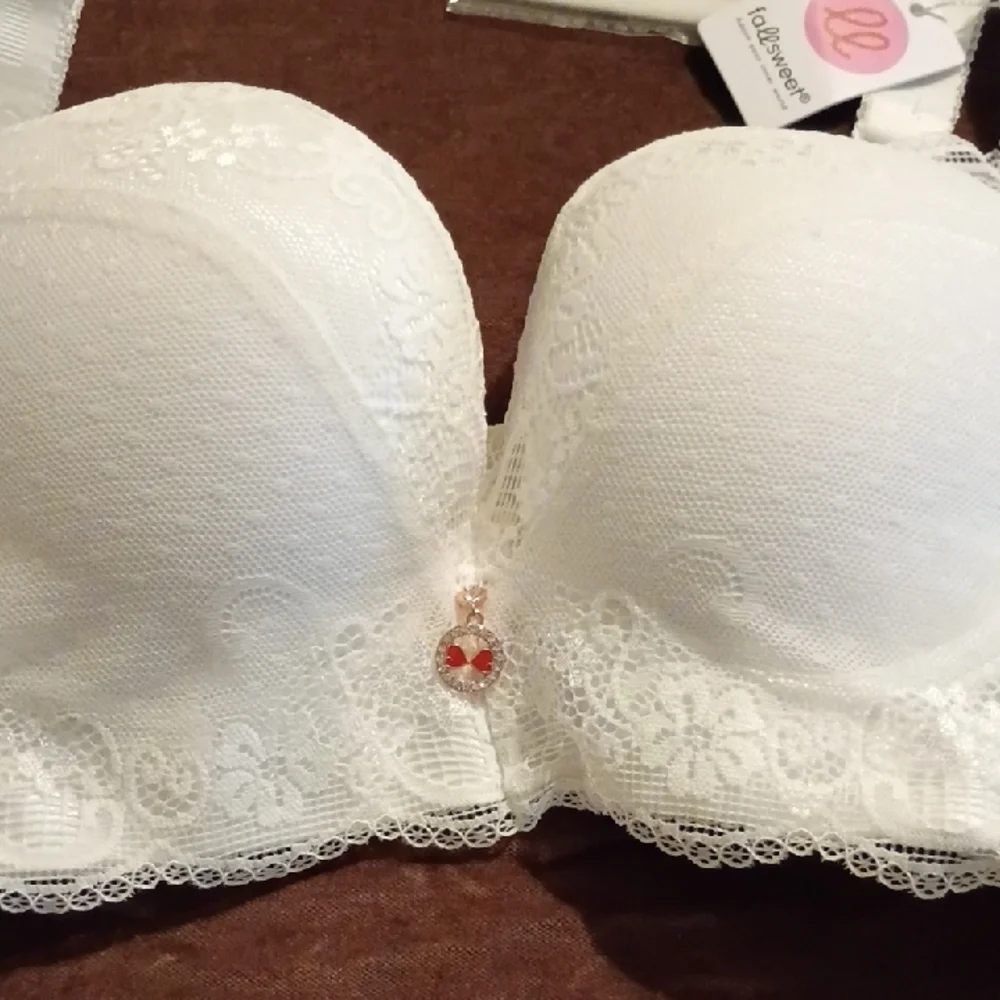 Luxurious White Lace Bra - Picture 1 of 16